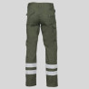 PANTALON UNISEX MULTIBOLSILLOS ELASTICO ARCE 2 BANDAS REFLECTANTES GARYS