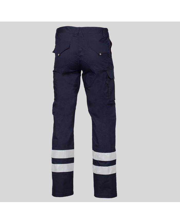 PANTALON UNISEX MULTIBOLSILLOS ELASTICO ARCE 2 BANDAS REFLECTANTES GARYS