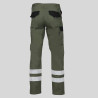 PANTALON UNISEX MULTIBOLSILLOS ELASTICO ARCE COMBI + 2 BANDAS REFLECT. GARYS