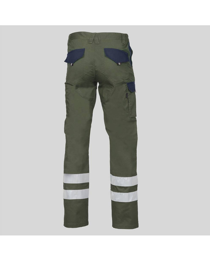 PANTALON UNISEX MULTIBOLSILLOS ELASTICO ARCE COMBI + 2 BANDAS REFLECT. GARYS