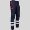 PANTALON UNISEX MULTIBOLSILLOS ELASTICO ARCE COMBI + 2 BANDAS REFLECT. GARYS