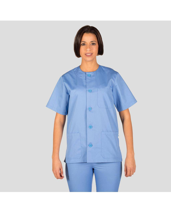 BLUSA SANITARIO UNISEX ABOTONADA COLORES GARYS