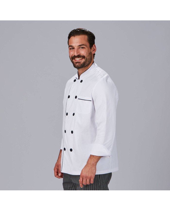 CHAQUETA COCINA UNISEX COMBI VIVO COLORES M/L GARYS
