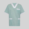 BLUSA SANITARIO UNISEX PICO VICHY COMBINADA GARYS