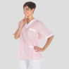 BLUSA SANITARIO UNISEX PICO VICHY COMBINADA GARYS