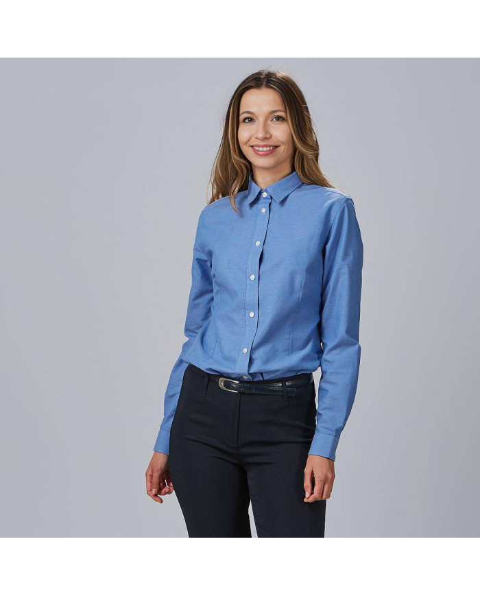 CAMISA MUJER M/L OXFORD "RED LINE" GARYS | Camisas