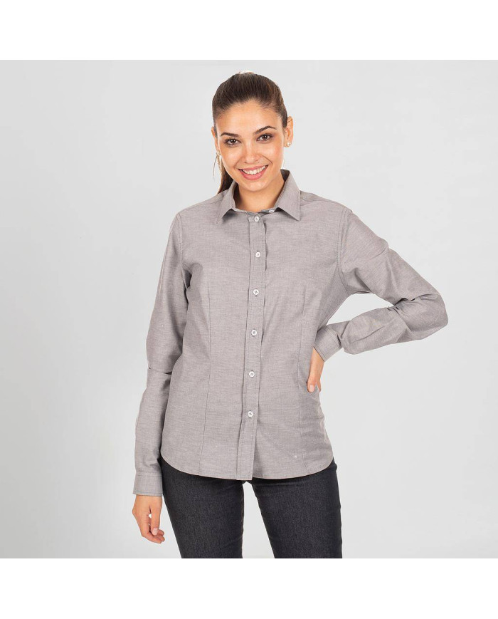CAMISA MUJER M/L OXFORD "RED LINE" GARYS | Camisas