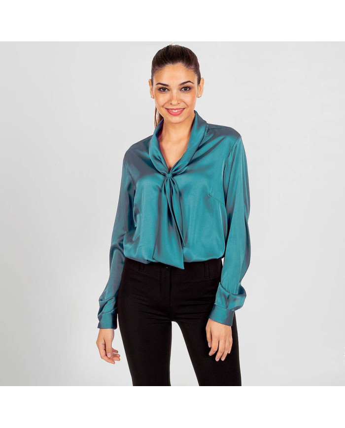 BLUSA MUJER SATEN ORIANA GARYS | Blusas | Uniformes