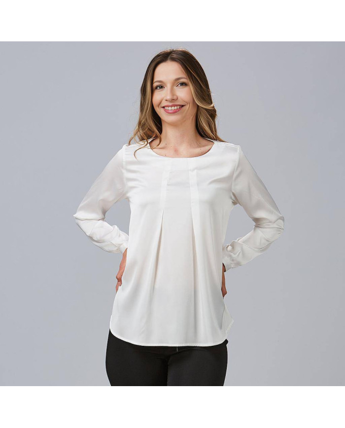 BLUSA MUJER SATEN TELMA GARYS | Blusas | Uniformes