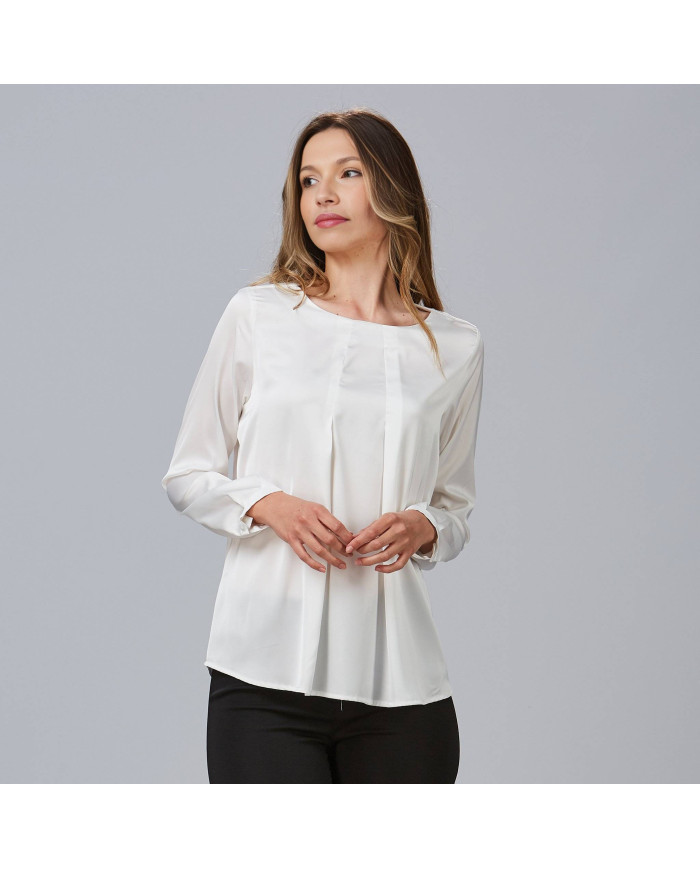 BLUSA MUJER SATEN TELMA GARYS | Blusas | Uniformes