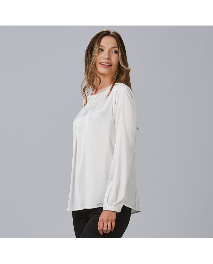 BLUSA MUJER SATEN TELMA GARYS | Blusas | Uniformes