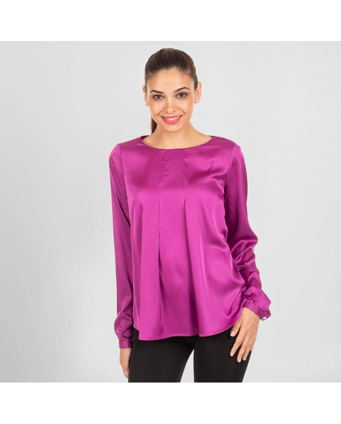 BLUSA MUJER SATEN TELMA GARYS | Blusas | Uniformes