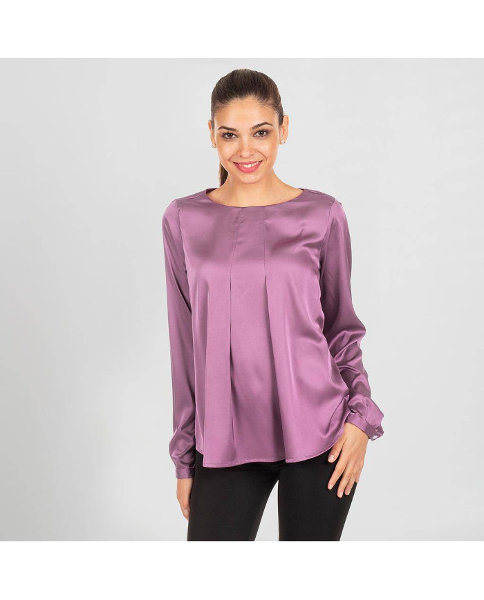 BLUSA MUJER SATEN TELMA GARYS | Blusas | Uniformes