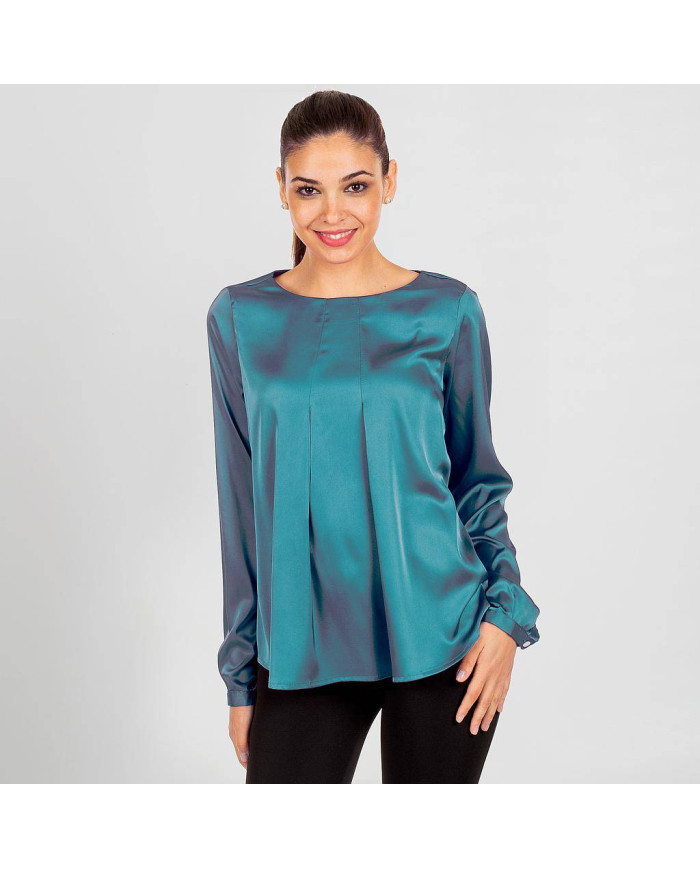 BLUSA MUJER SATEN TELMA GARYS | Blusas | Uniformes