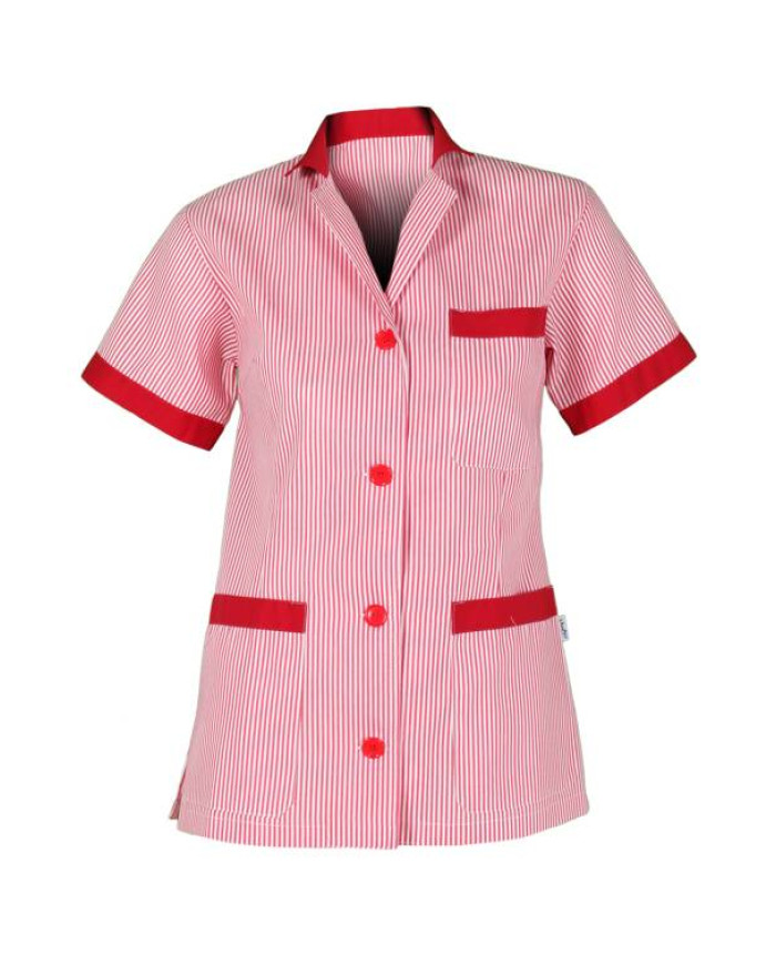 BATA MUJER CORTA VICHY M/C COMBINADA GARYS | Batas
