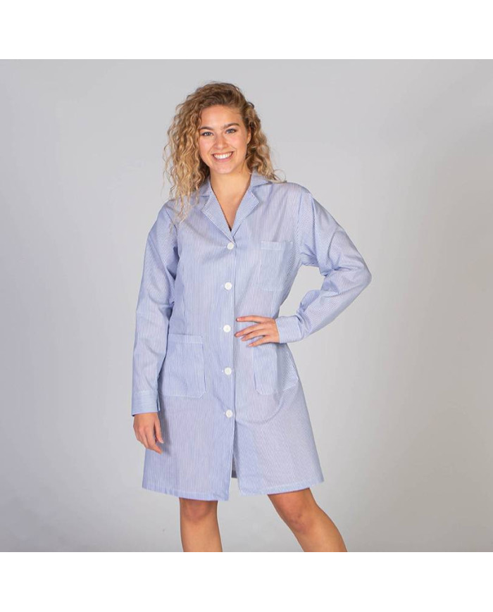 BATA MUJER M/L VICHY GARYS | Batas | Uniformes Limpieza