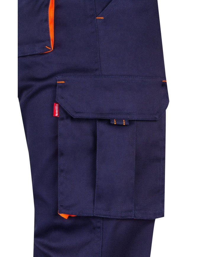 Pantalón stretch bicolor multibolsillos VELILLA