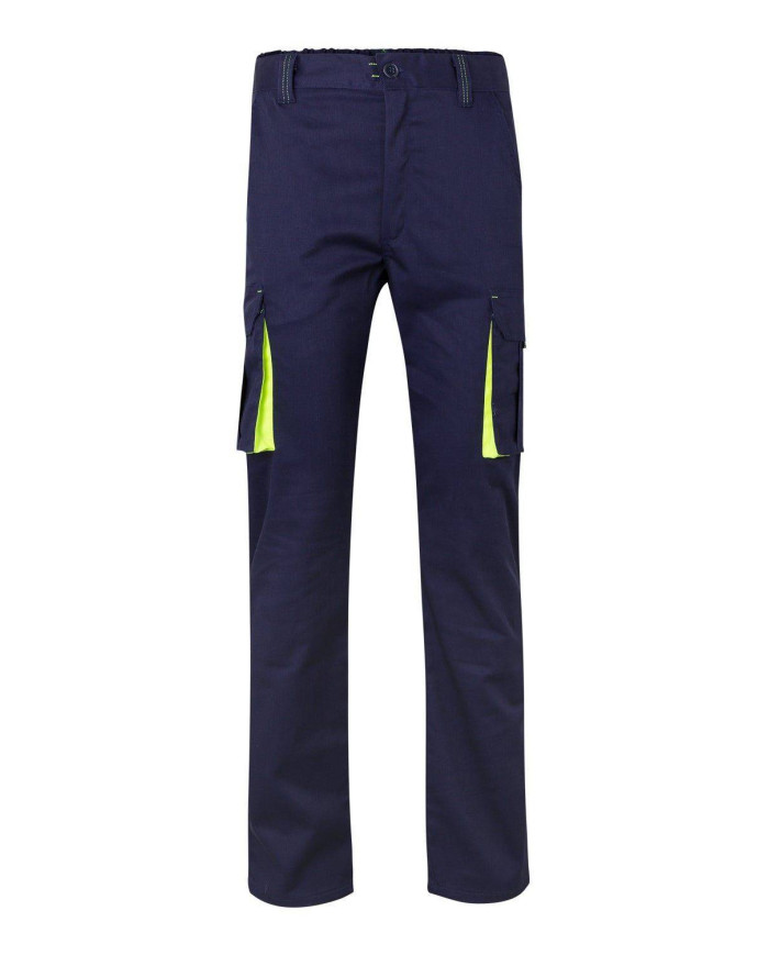 Pantalón stretch bicolor multibolsillos VELILLA
