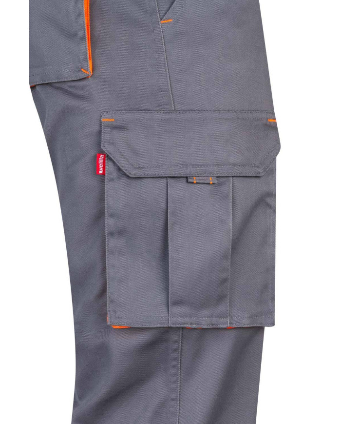 Pantalón stretch bicolor multibolsillos VELILLA