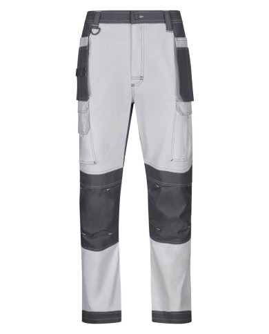 Pantalón canvas stretch bicolor con bolsillos flotantes VELILLA