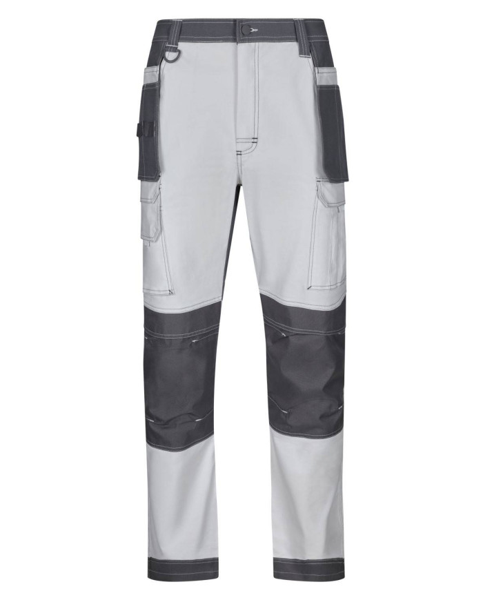 Pantalón canvas stretch bicolor con bolsillos flotantes VELILLA