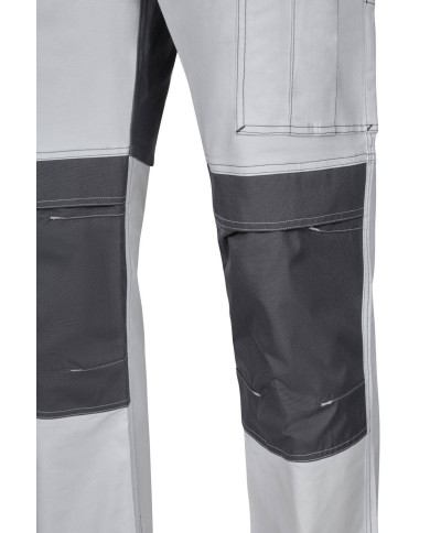 Pantalón canvas stretch bicolor con bolsillos flotantes VELILLA