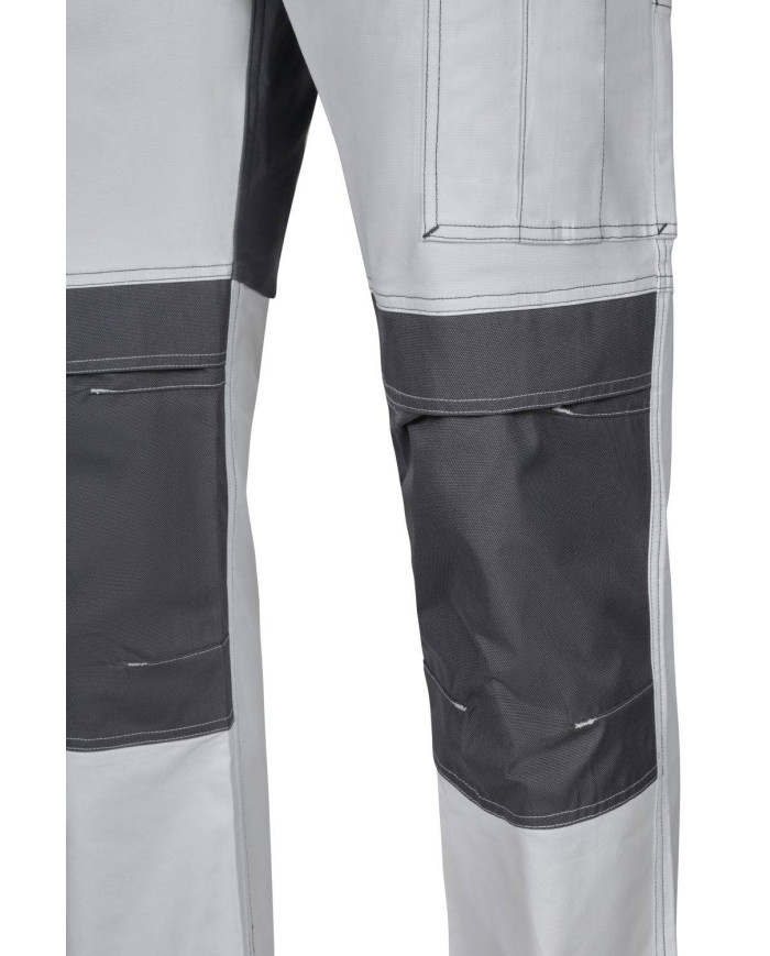 Pantalón canvas stretch bicolor con bolsillos flotantes VELILLA