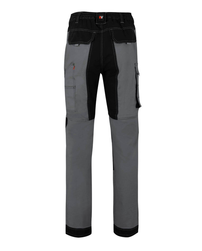 Pantalón canvas stretch bicolor con bolsillos flotantes VELILLA