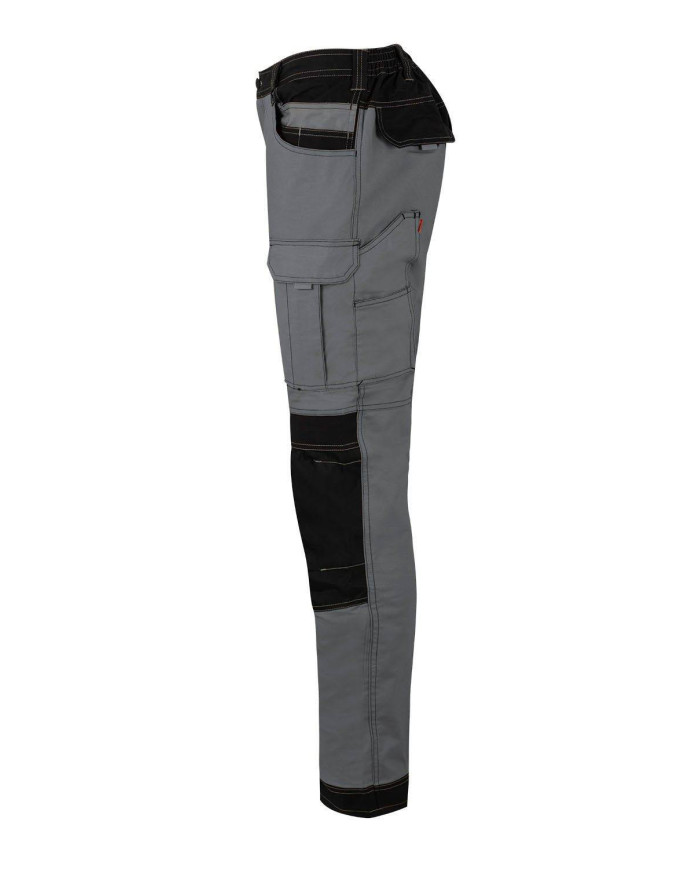 Pantalón canvas stretch bicolor con bolsillos flotantes VELILLA