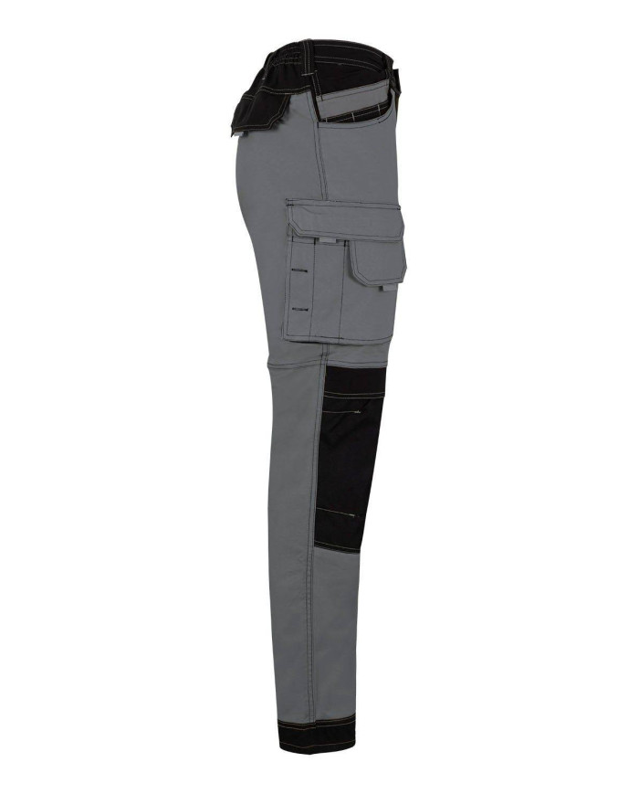 Pantalón canvas stretch bicolor con bolsillos flotantes VELILLA