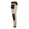 Pantalón canvas stretch bicolor con bolsillos flotantes VELILLA