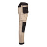 Pantalón canvas stretch bicolor con bolsillos flotantes VELILLA