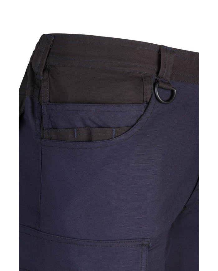 Pantalón canvas stretch bicolor con bolsillos flotantes VELILLA