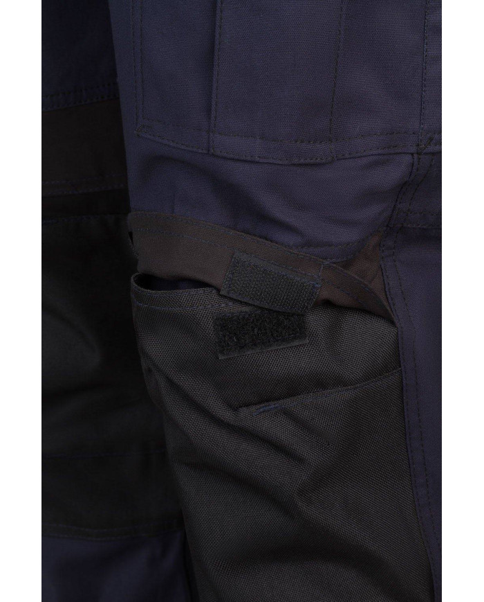 Pantalón canvas stretch bicolor con bolsillos flotantes VELILLA