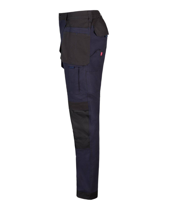 Pantalón canvas stretch bicolor con bolsillos flotantes VELILLA