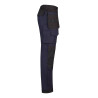 Pantalón canvas stretch bicolor con bolsillos flotantes VELILLA