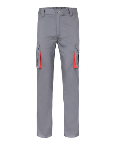 Pantalón stretch bicolor multibolsillos VELILLA
