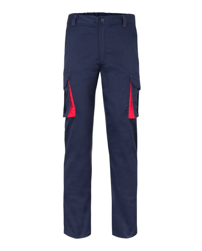 Pantalón stretch bicolor multibolsillos VELILLA
