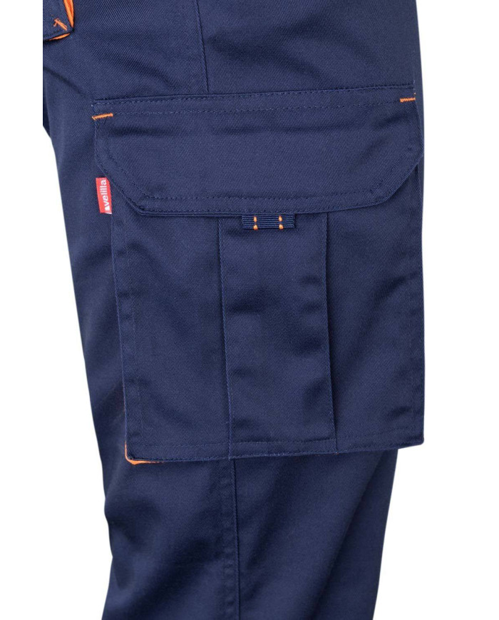 Pantalón stretch bicolor multibolsillos VELILLA