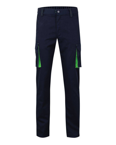 Pantalón stretch bicolor multibolsillos VELILLA