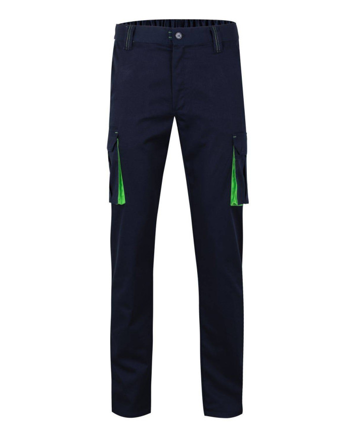 Pantalón stretch bicolor multibolsillos VELILLA