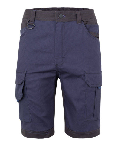 Bermudas canvas stretch bicolor con bolsillos flotantes VELILLA