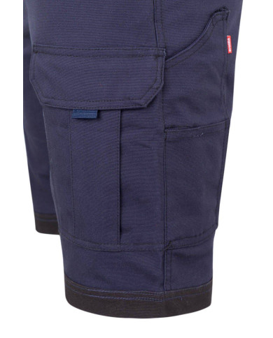 Bermudas canvas stretch bicolor con bolsillos flotantes VELILLA