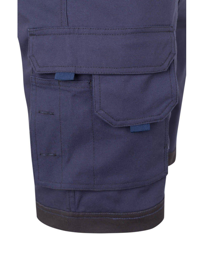 Bermudas canvas stretch bicolor con bolsillos flotantes VELILLA