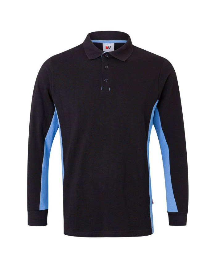 Polo bicolor manga larga VELILLA