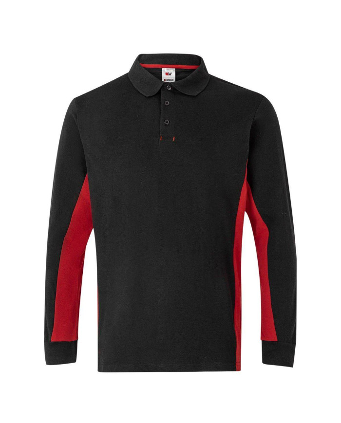 Polo bicolor manga larga VELILLA