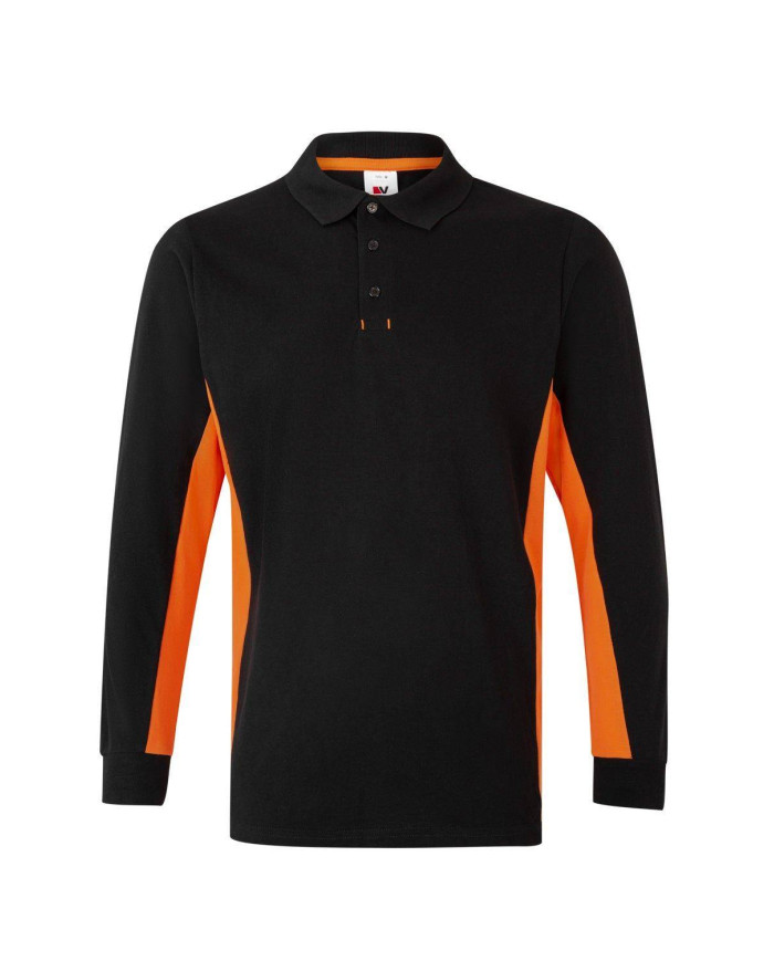 Polo bicolor manga larga VELILLA