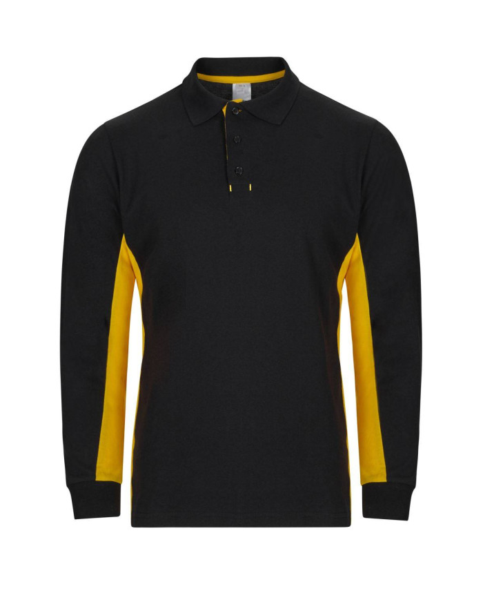 Polo bicolor manga larga VELILLA