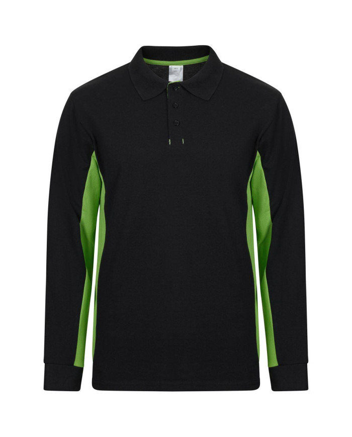Polo bicolor manga larga VELILLA