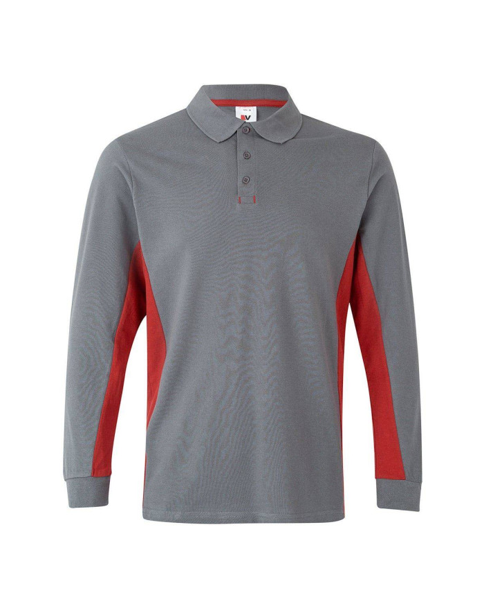 Polo bicolor manga larga VELILLA